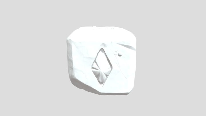 Zbrush Sculpted Cube 3D Model