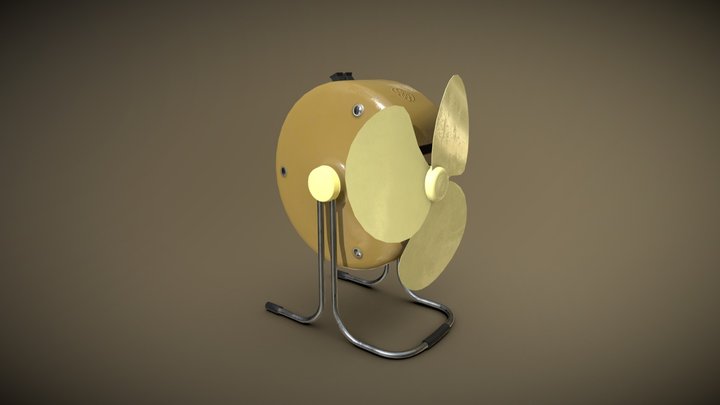 Desktop fan 7 of 10 3D Model