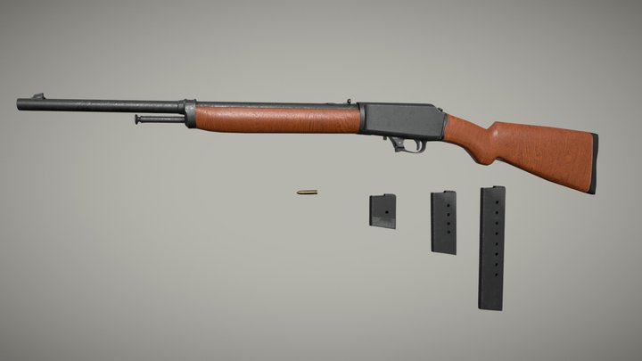 Winchester 1907 3D Model
