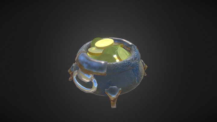 Pot Of Gold 3D Model