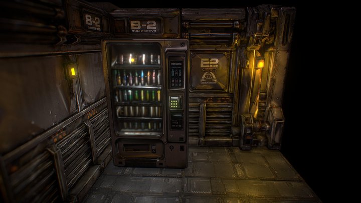E-2 Sector Smart Vending Machine 3D Model