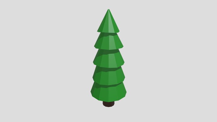 Low Poly Pine Tree