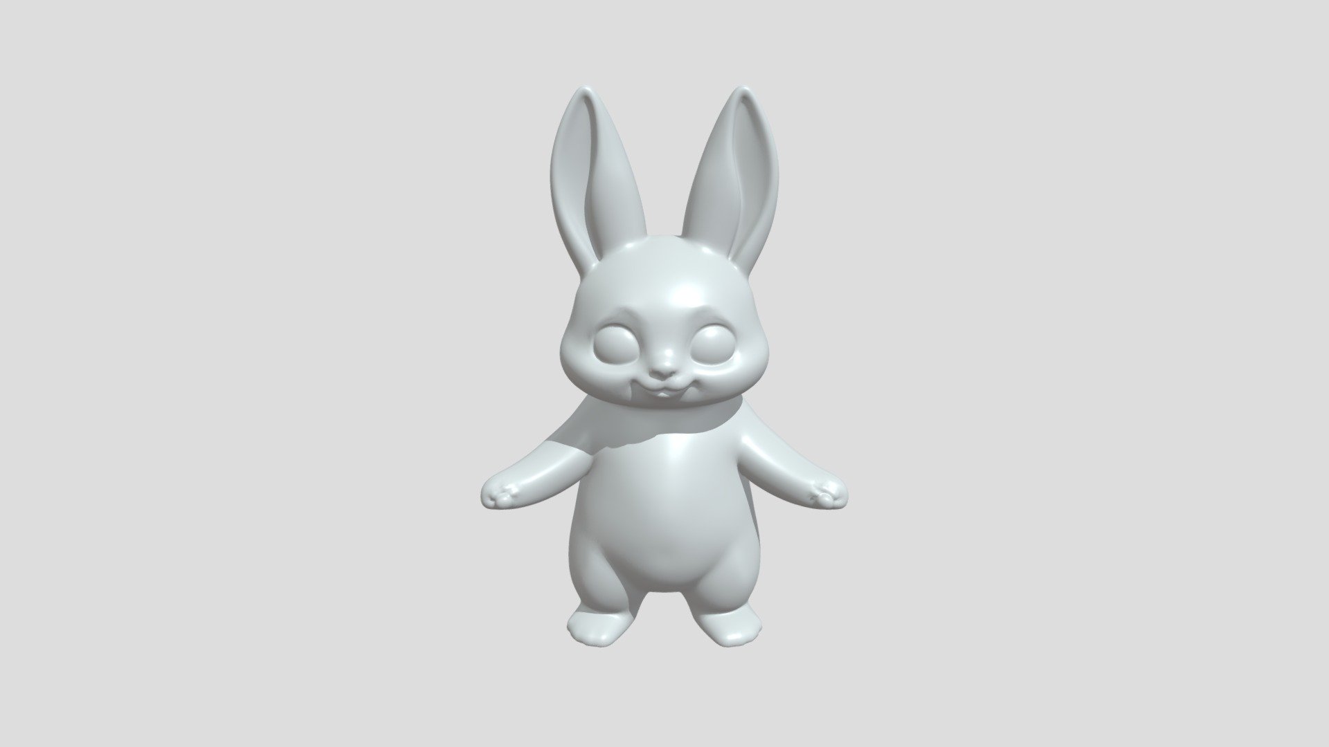 Cartoon white rabbit - 3D model by gabriel.san.bra [6c832f4] - Sketchfab