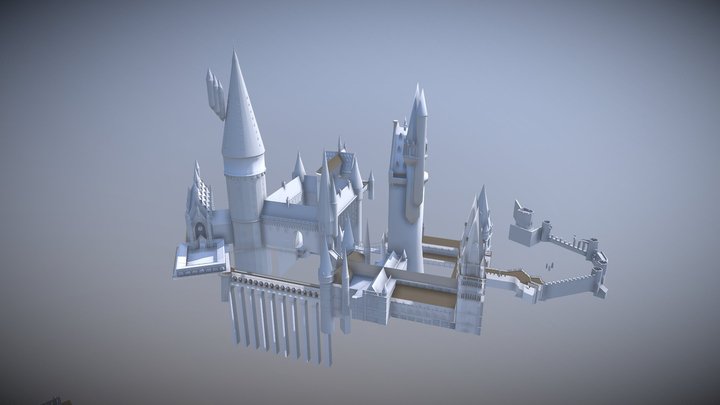 Hogwarts WIP 1 3D Model