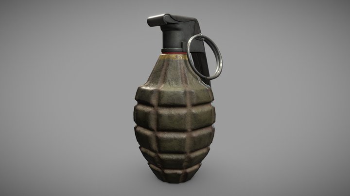 Grenade MK2 WW2 3D Model