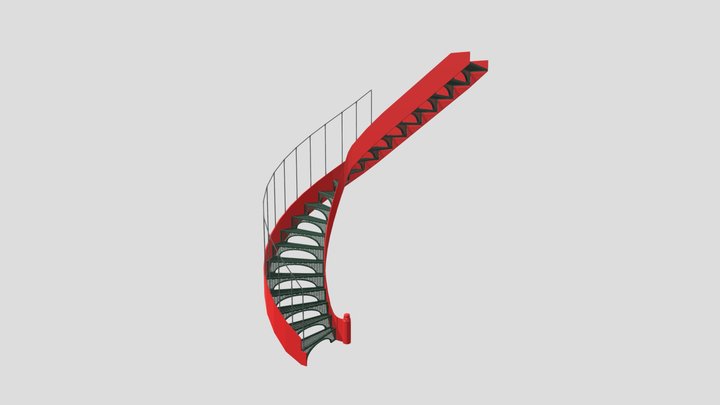 Spiral staircase 3D Model