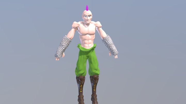 Mohawk Man 3D Model