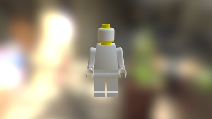Lego Man Without Hat 3D Model