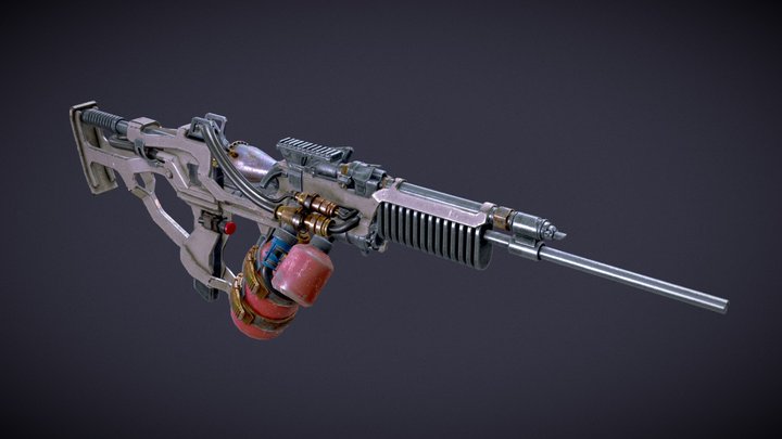 GAP 2526: Scavengers rocket-fuel rifle WIP 3D Model