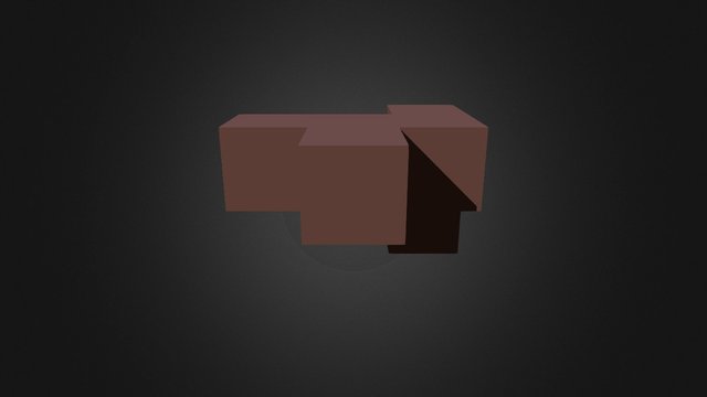 Puzzle Cube Brown Part VP 3D Model