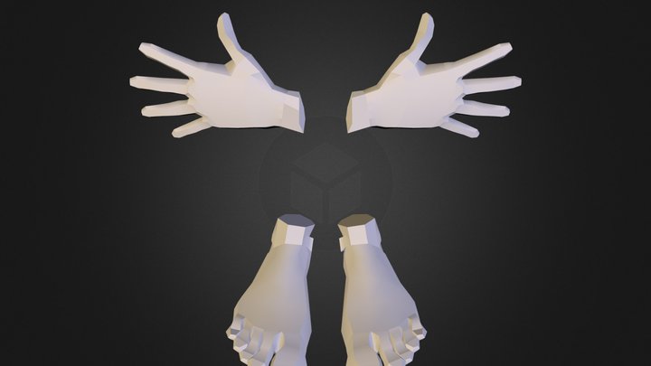 Base Hands Feet 3D Model
