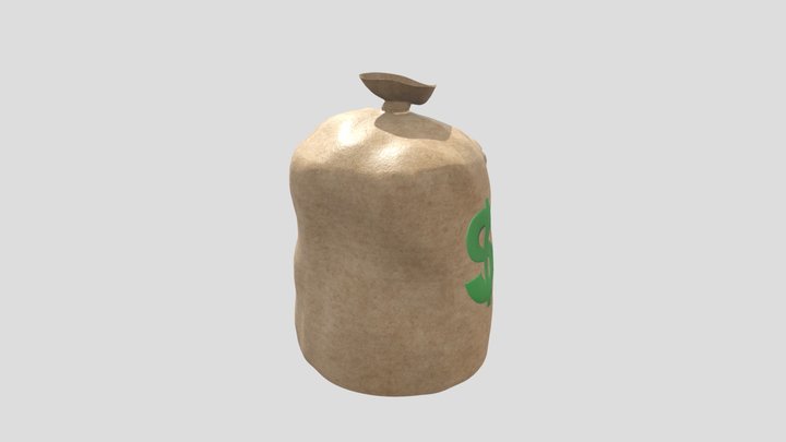 Money Bag Prop 3D Model
