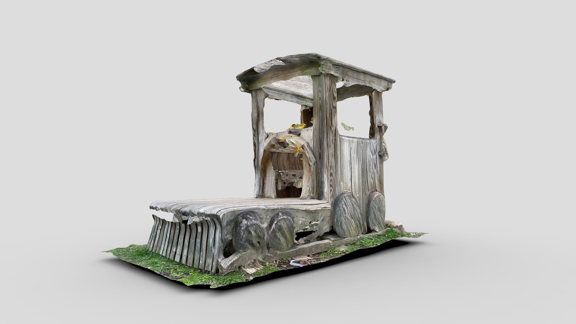 Day 118: wooden locomotive