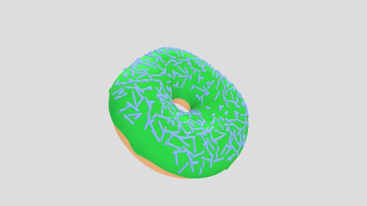 Realistic Donut 3D Model
