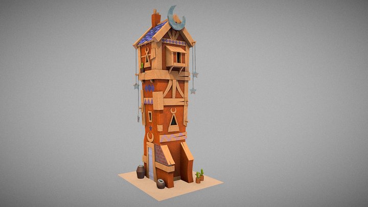 3D MODEL. Moonhouse 3D Model