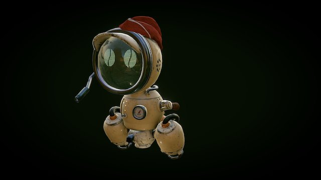 Coffeebot Mr.Bean - overview 3D Model