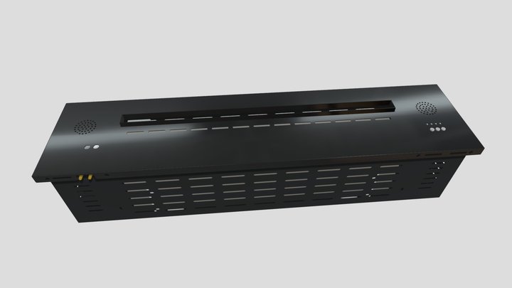 3D Water Steam Fireplace AW100 3D Model