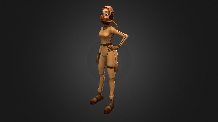 Lea en scaphandre 3D Model