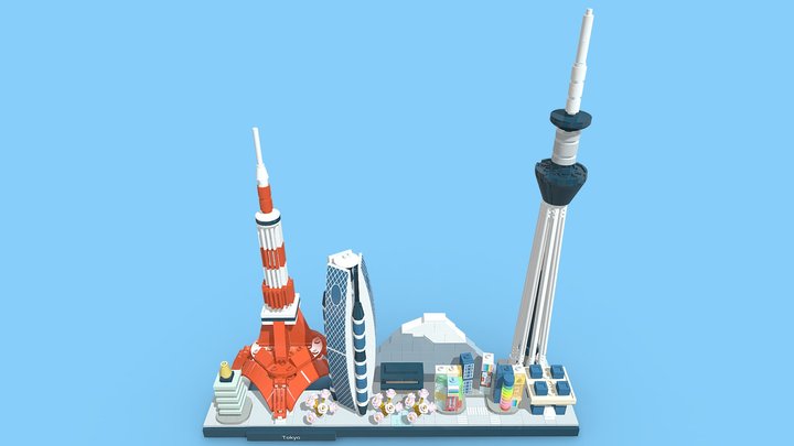 LEGO Architecture 21051 Tokyo 3D Model