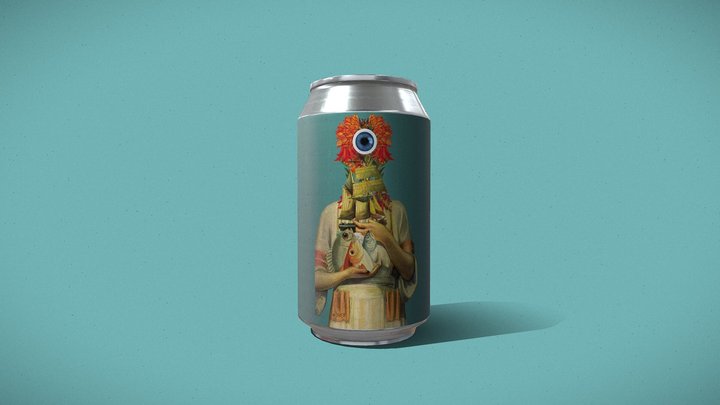Kulturale Craft Beer N. R. K DIPA 3D Model