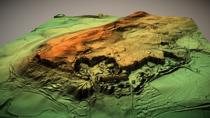 Llanymynech Hill, Montgomeryshire (UK) – Modello 3D gratuito STL