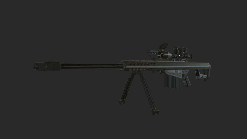 AMR Barrett M82A1 - 3D model by Albert Adeikalam (@adeikalam.albert ...