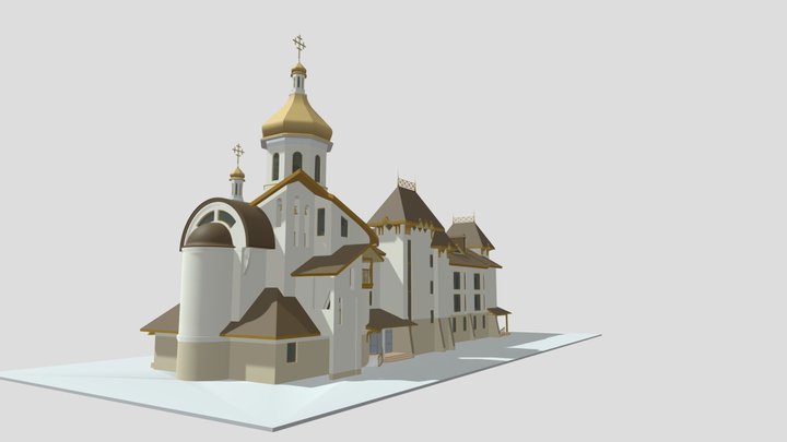 Погоня Монастир 3D Model