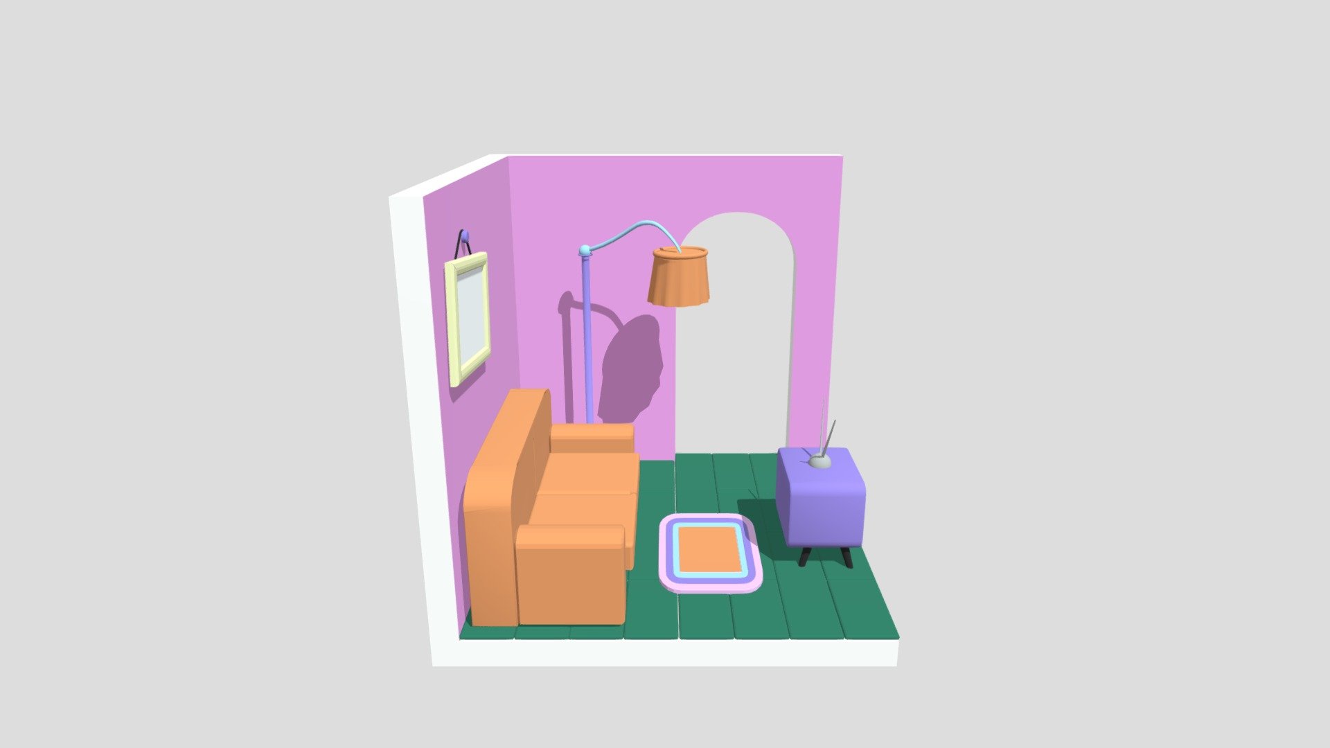 Salon Des Simpson 3D model by LeGuludecTadeo [6c93e49] Sketchfab