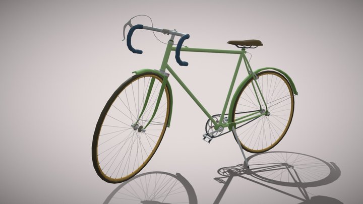 retro bycicle Draft HW 6.1 3D Model