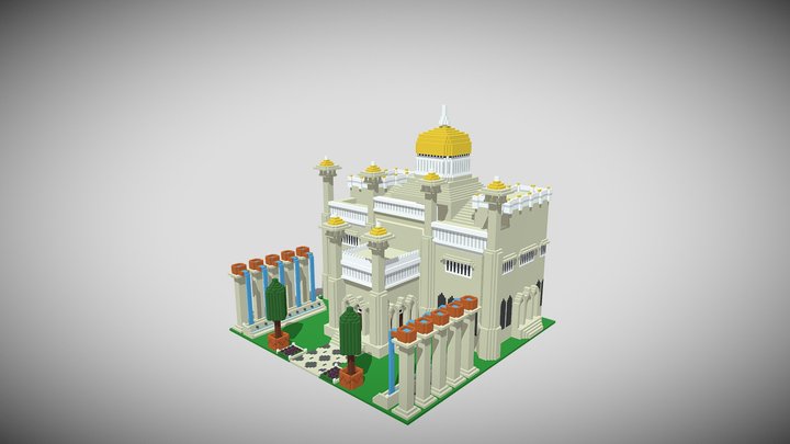Sultan Omar Ali Saifuddin Mosque 3D Model