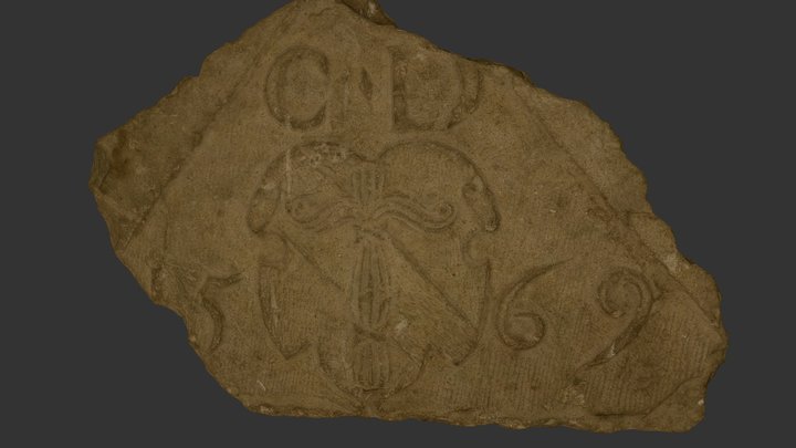 Spisfragment Hertig Carl 1569 3D Model