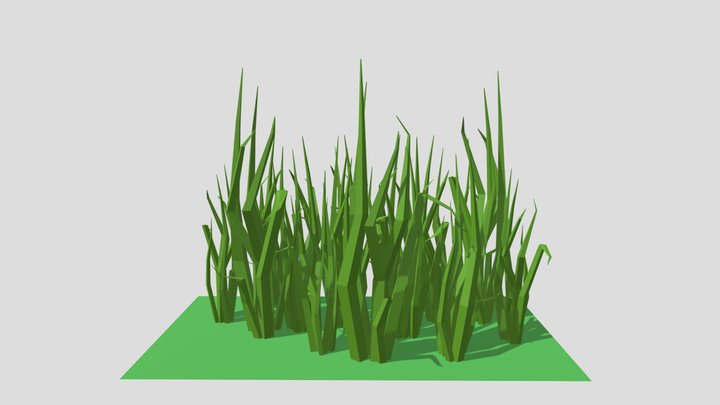 Low Poly Grass Scene