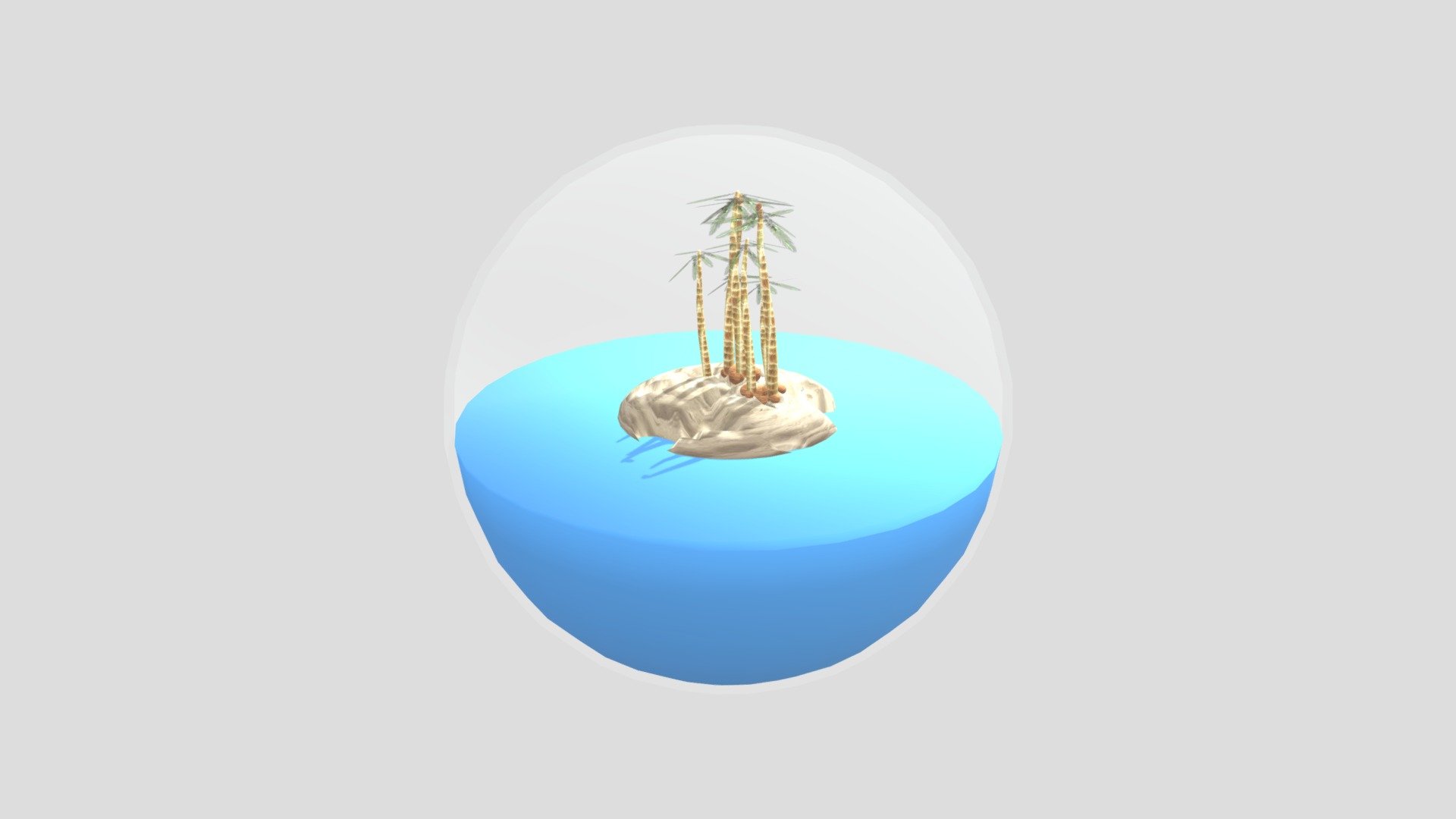 Week 5: Island with palm tree