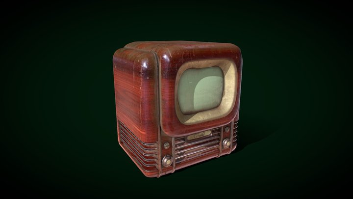 Old Television 3D Model