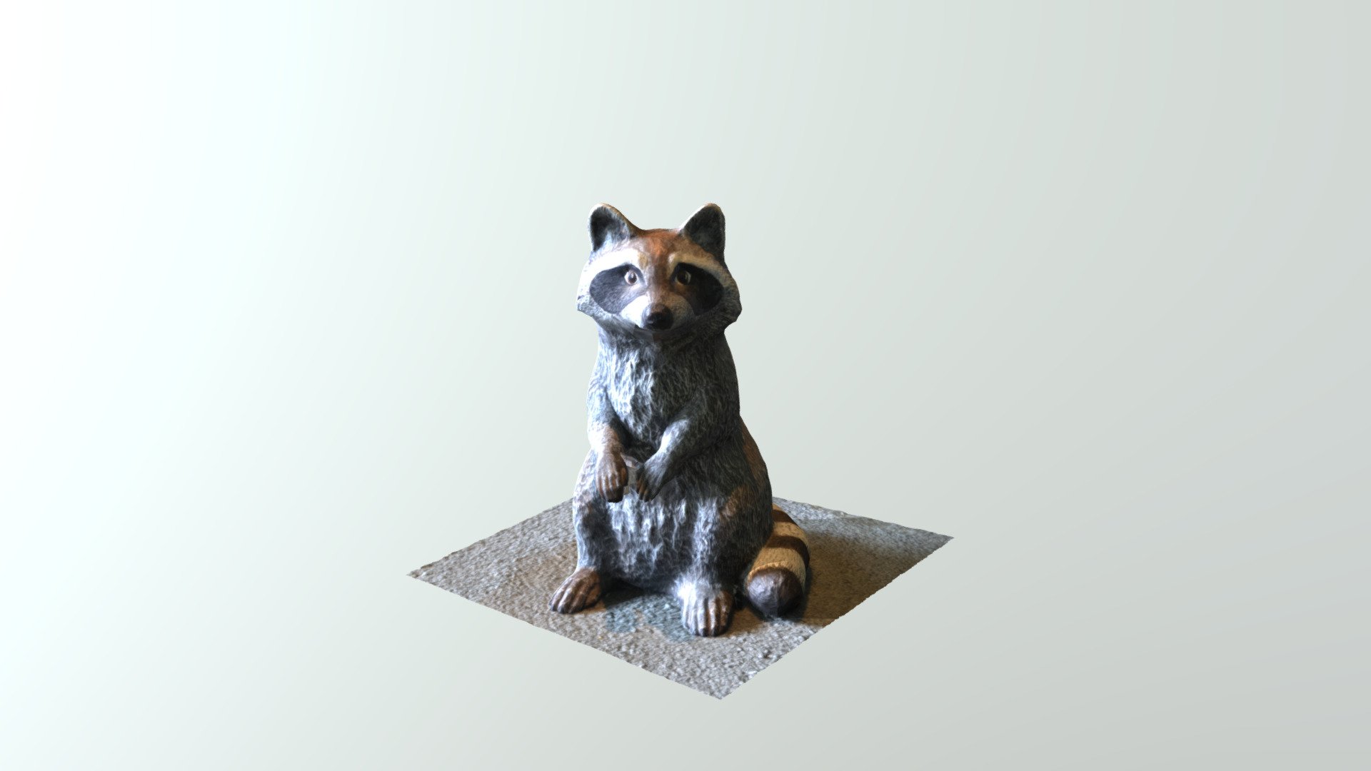 Raccoon Sculpture Scan (First Try)