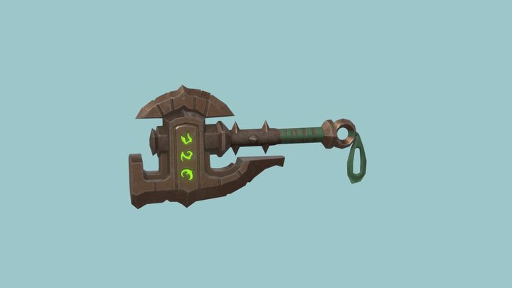 Nifflevar, Bearded Axe - WoW Inspired Weapon 3D Model
