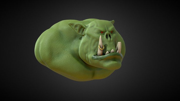 Troll head 3D Model