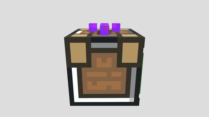 Crafting Table Neon Pickaxe - TUWS 3D Model