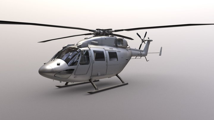 ALH Dhruv Helicopter 3D Model