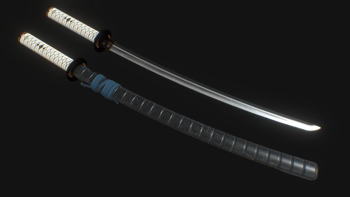 Katana low poly (game ready) 3D Model
