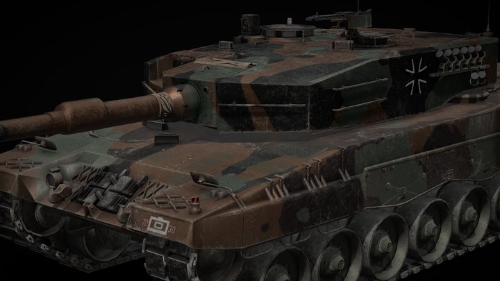 Leopard 2A4 3D Model