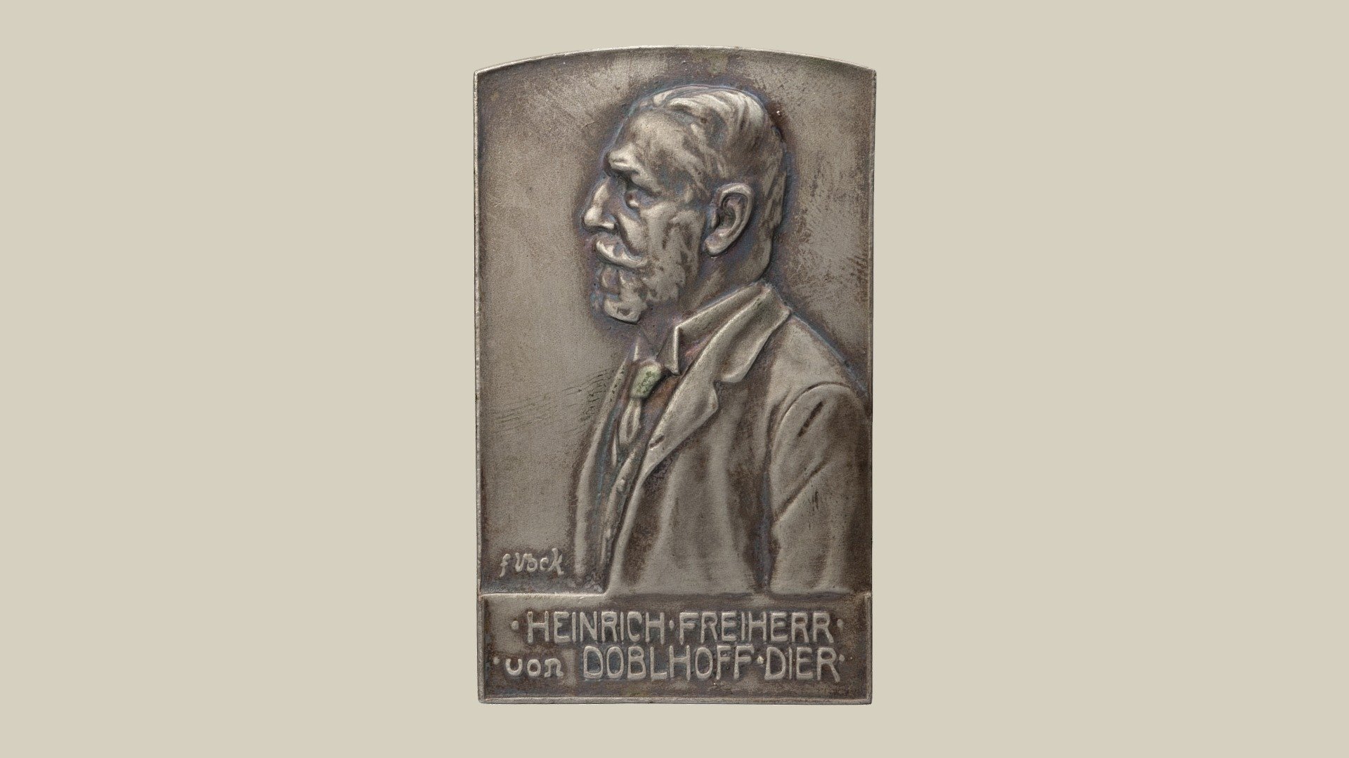 Plakette Doblhoff-Dier — Sketchfab embed 3D viewer