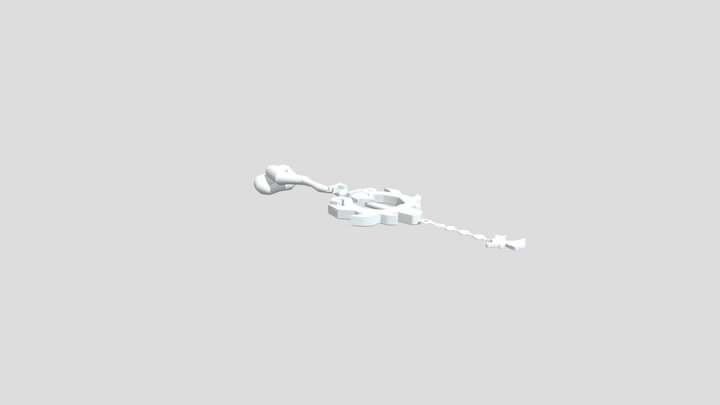 Christmas Keyblade 3D Model