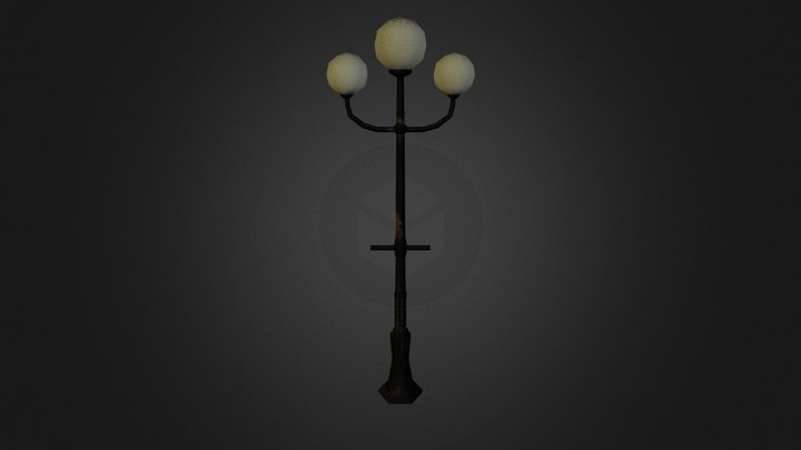 Lantern Pole 3D Model