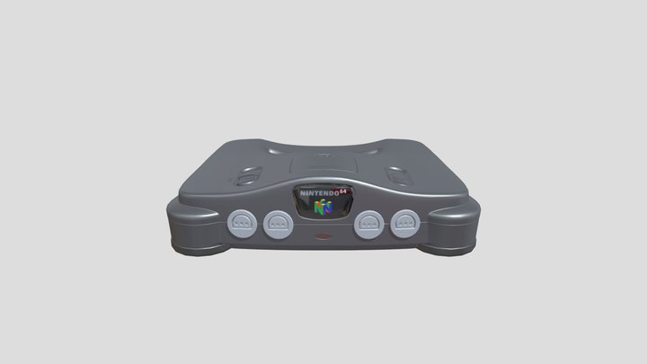 Nintendo 64 High Resolution Model 3D Model