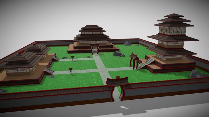 Japanese_Village_Environment 3D Model