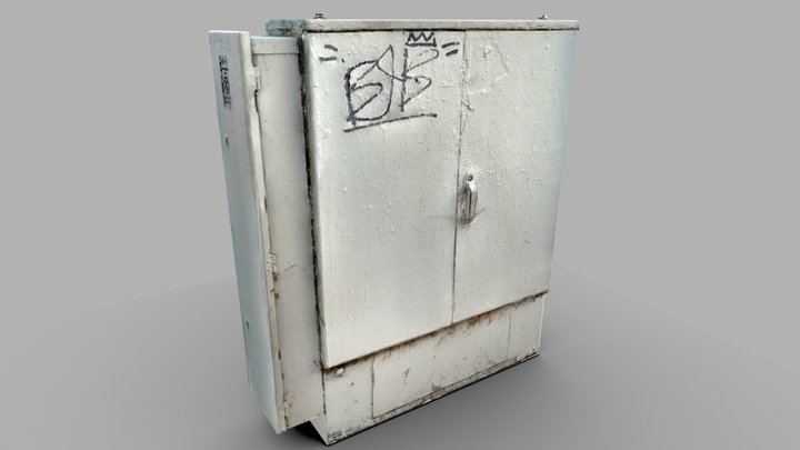 Electric Box 1 LOWPOLY 3D Model