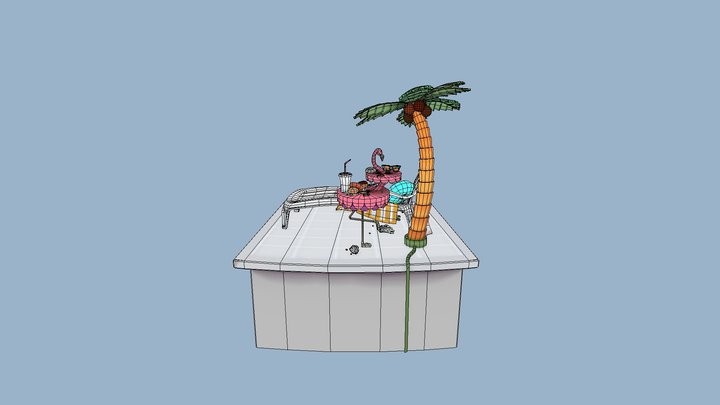 The Chaise Loungue 3D Model