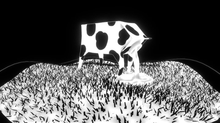 Ink Cow 3D Model