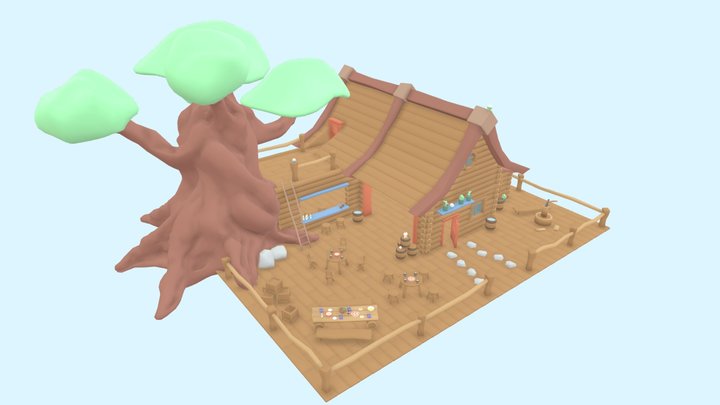 LogHouse 3D Model
